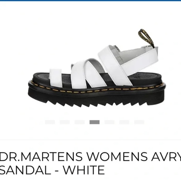NWT Dr. Martens Size 9 White Avry Hydro Sandals - Picture 5 of 9